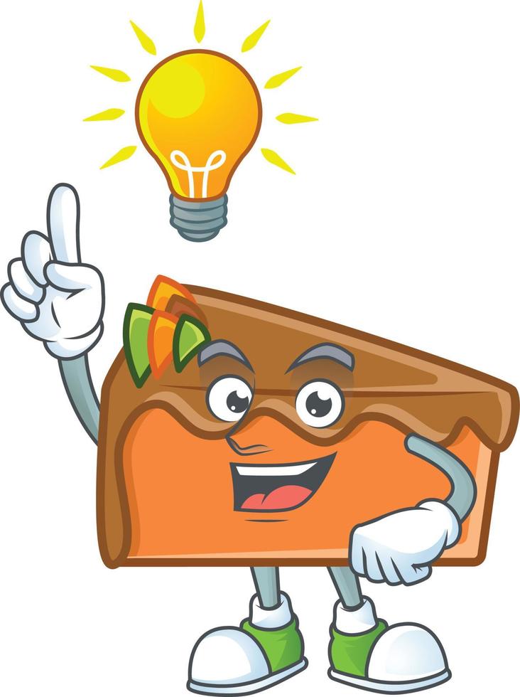 Slice Cake Thanksgiving Vector