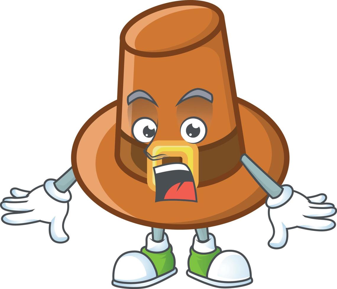 Brown Pilgrim Hat Vector