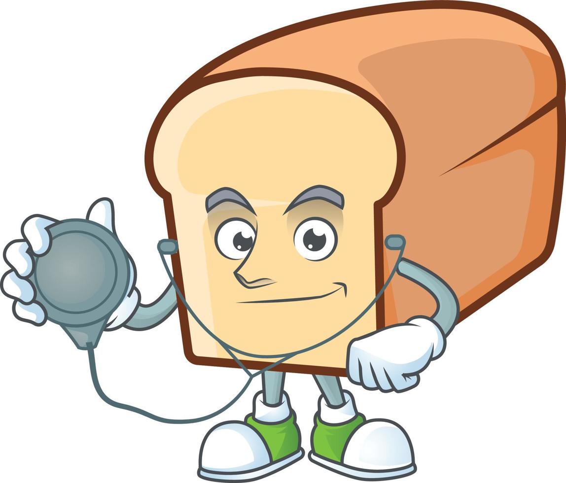 White Bread Of Cartoon Vector