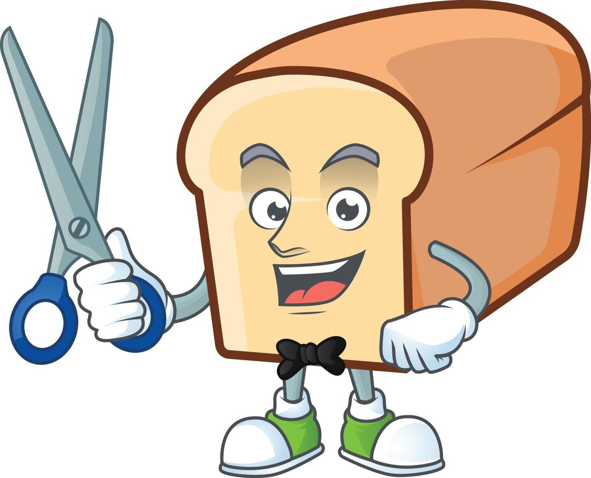 White Bread Of Cartoon Vector