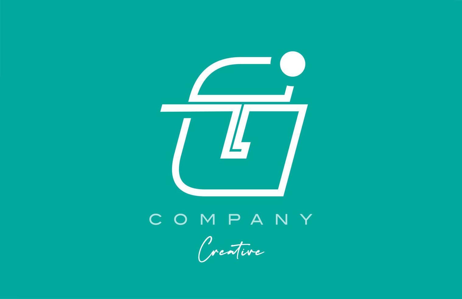 green G alphabet letter logo icon design with pastel background. Creative template for business and company vector