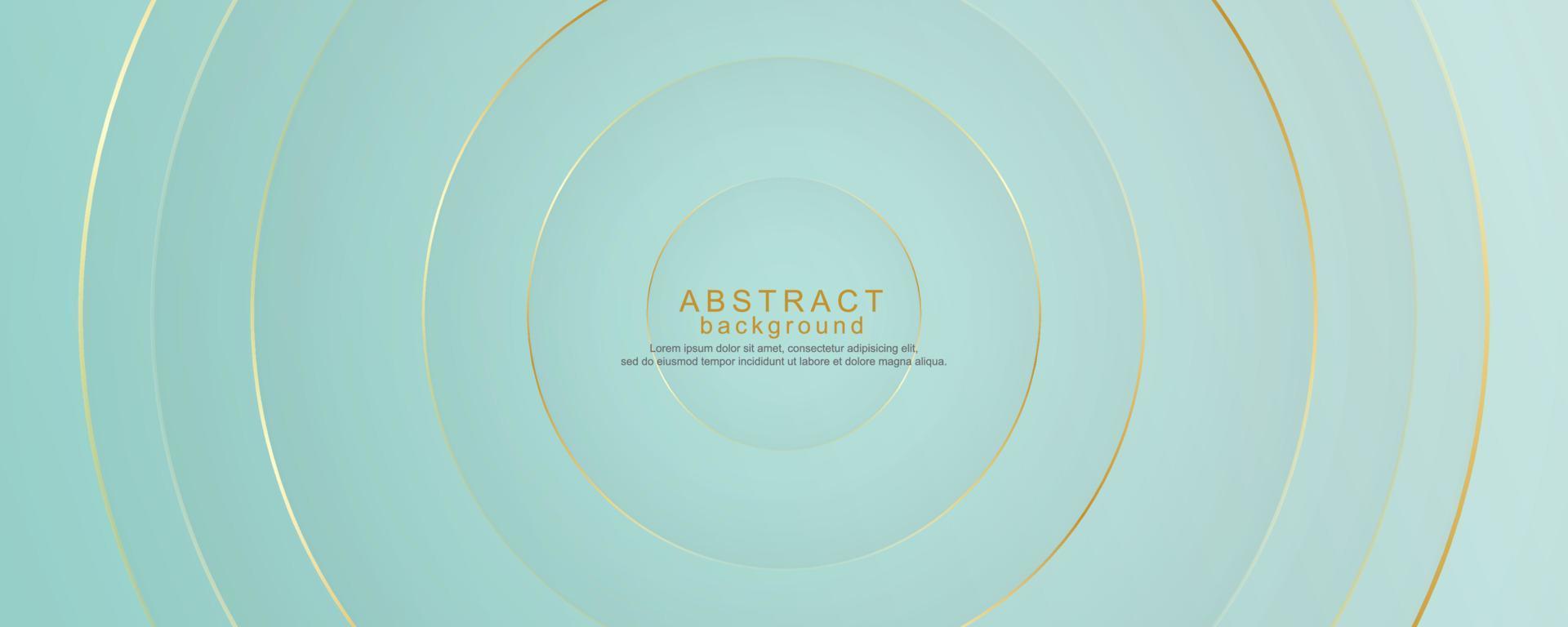 Luxurious layered shape background with golden lines vector