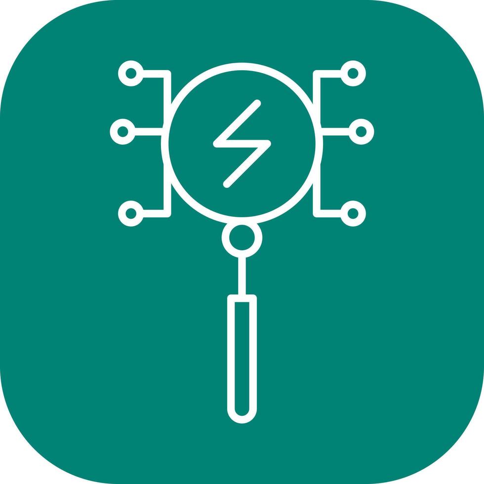 Unique Intelligent Search Vector Icon
