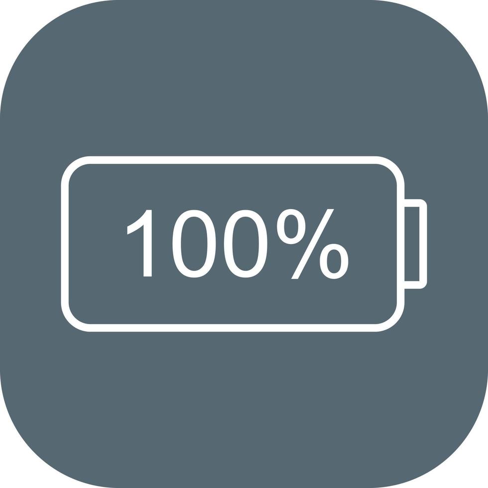 Unique Full Battery Vector Icon