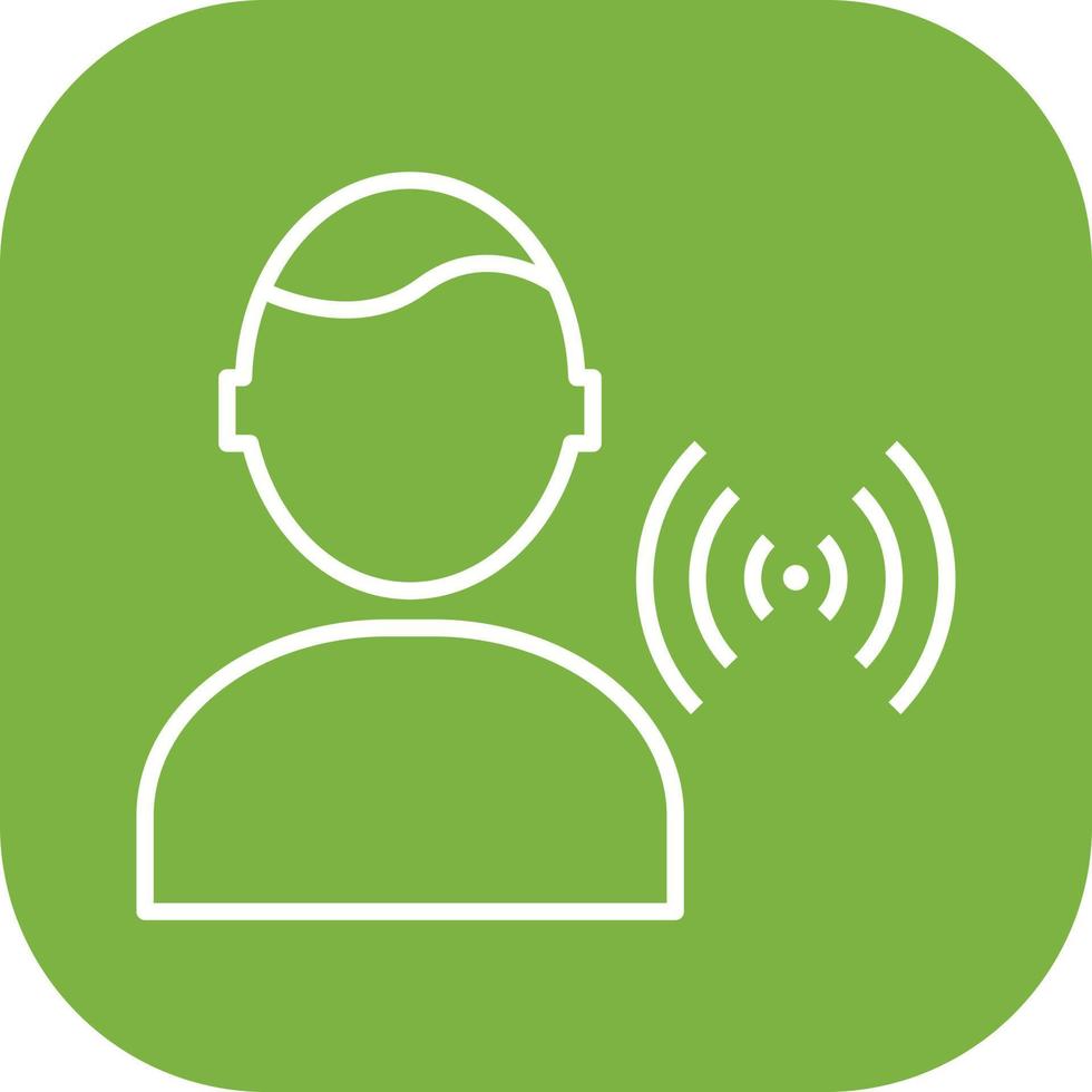Unique Signal on User Vector Icon