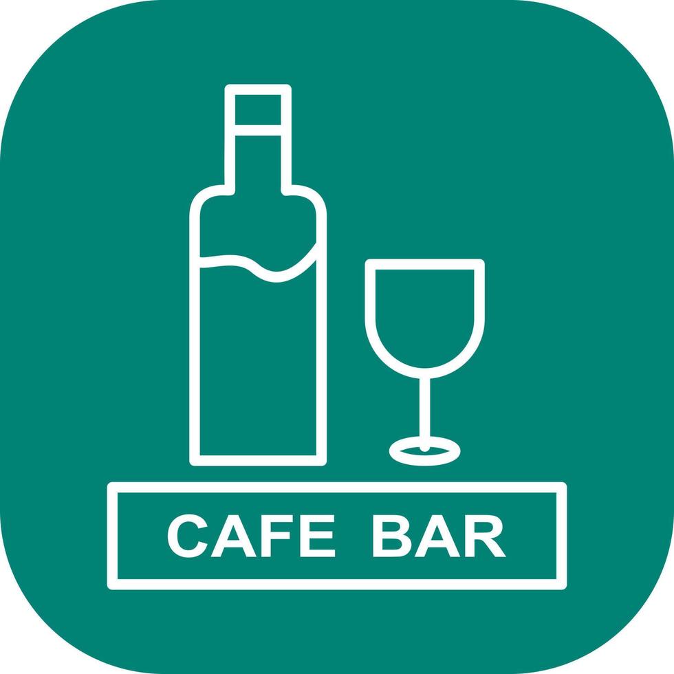 Unique Drinks Cafe Vector Icon