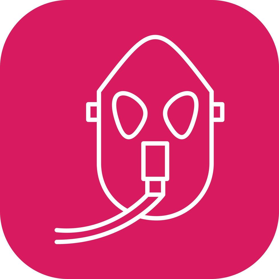 Unique Oxygen Mask Vector Icon