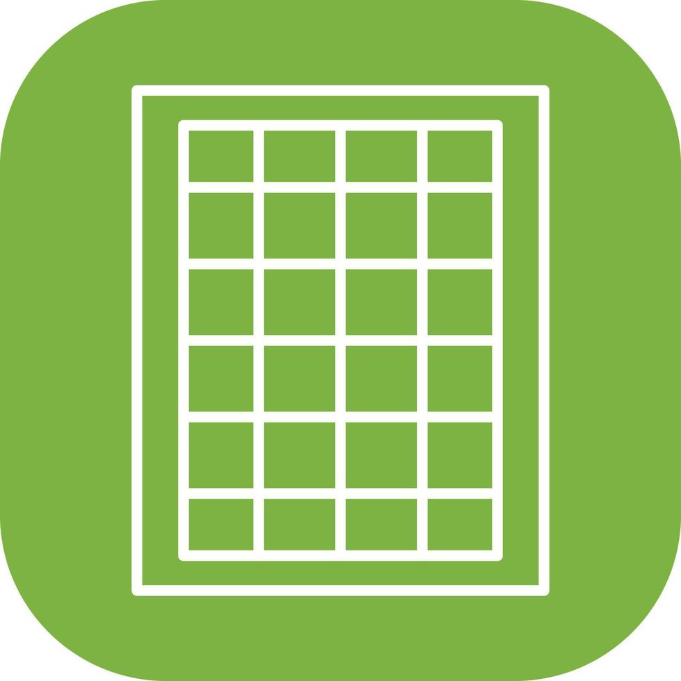 Table of Rates Vector Icon