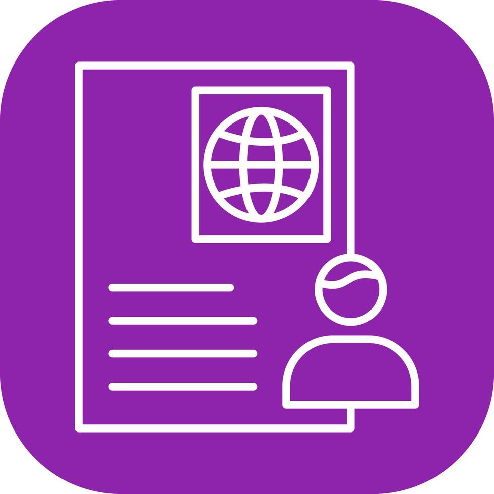 Global Profile Vector Icon