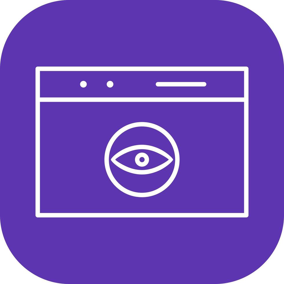 Unique Web Visibility Vector Icon