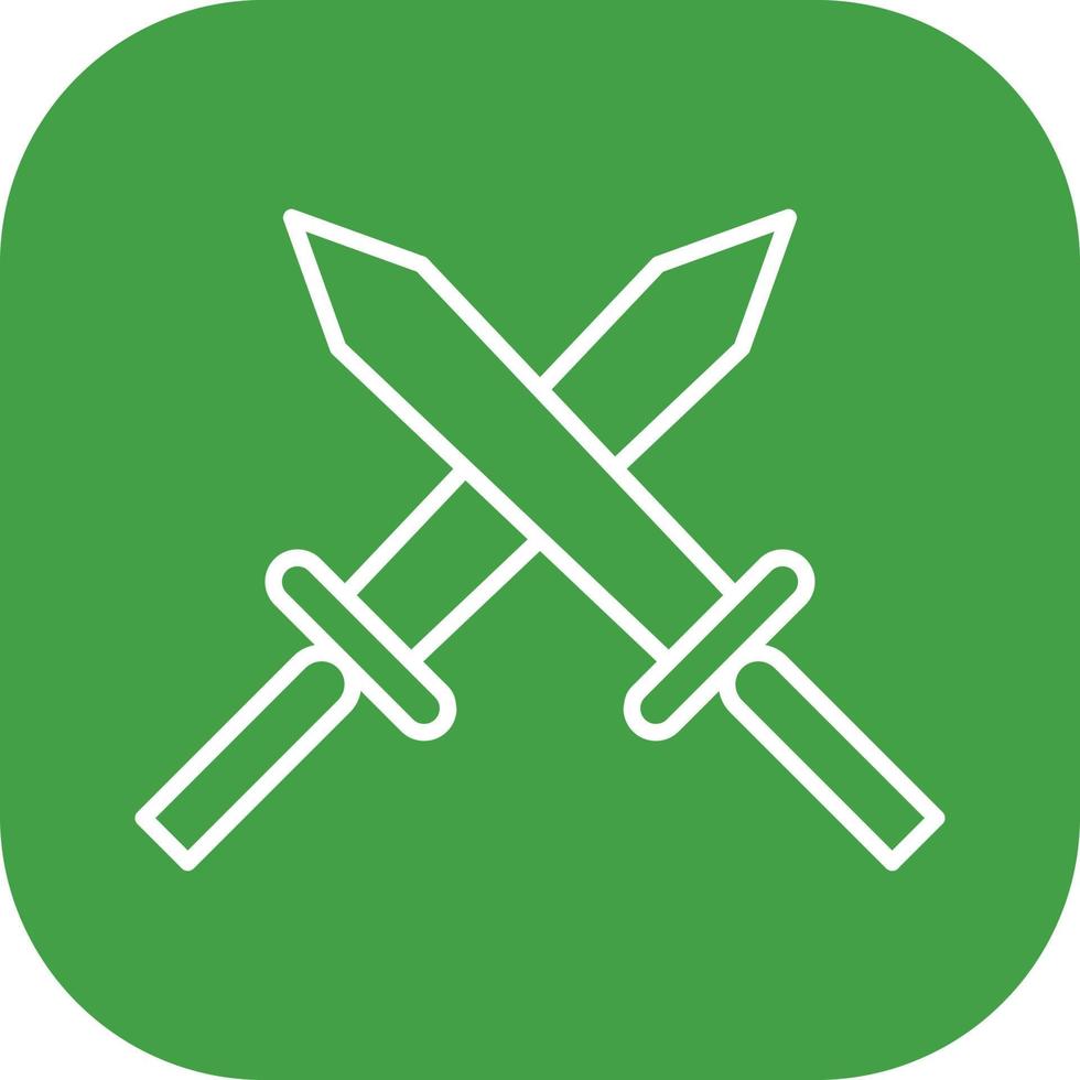 Unique Two Swords Vector Icon