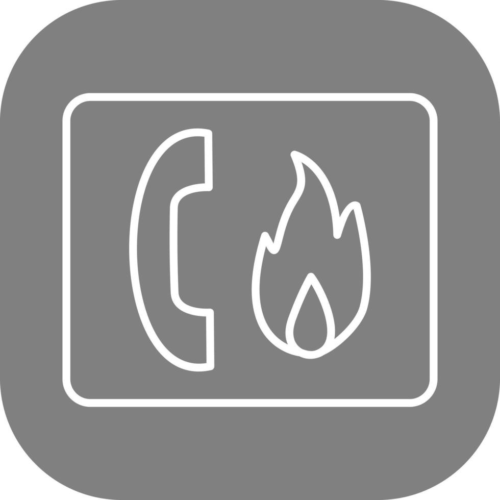 Unique Fire Emergency Vector Icon