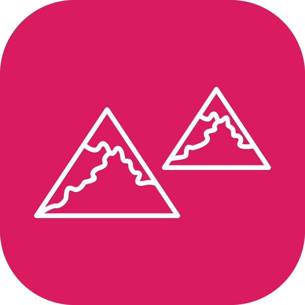 Unique Mountains Vector Icon