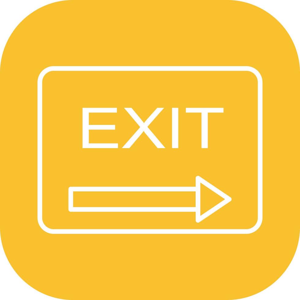 Unique Exit Vector Icon