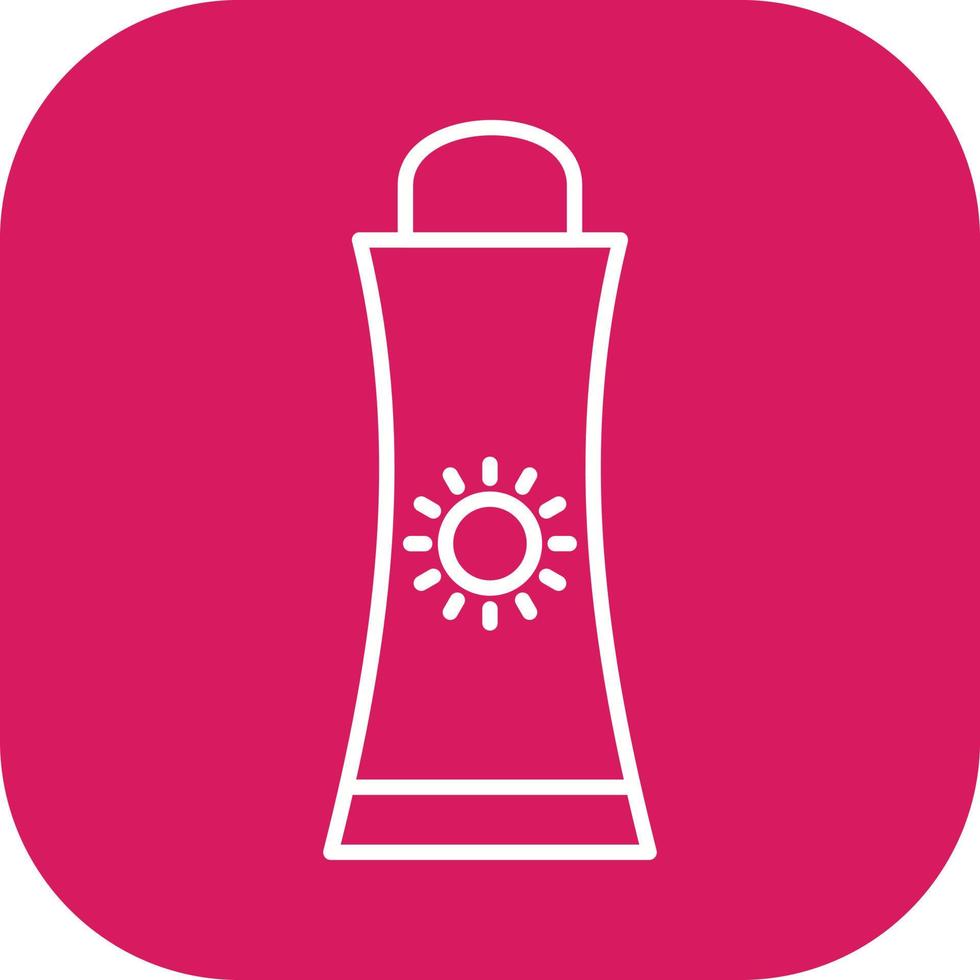 Sunblock Cream Vector Icon