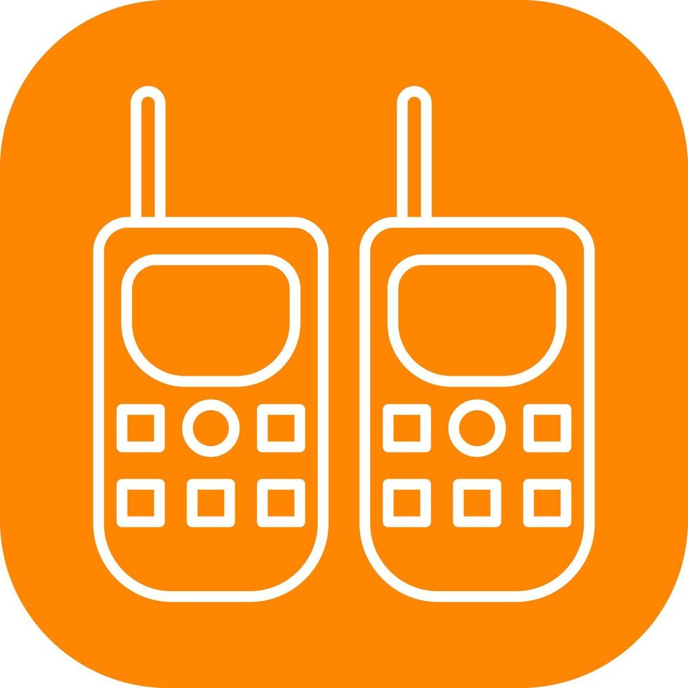 icono de vector de walkie-talkie