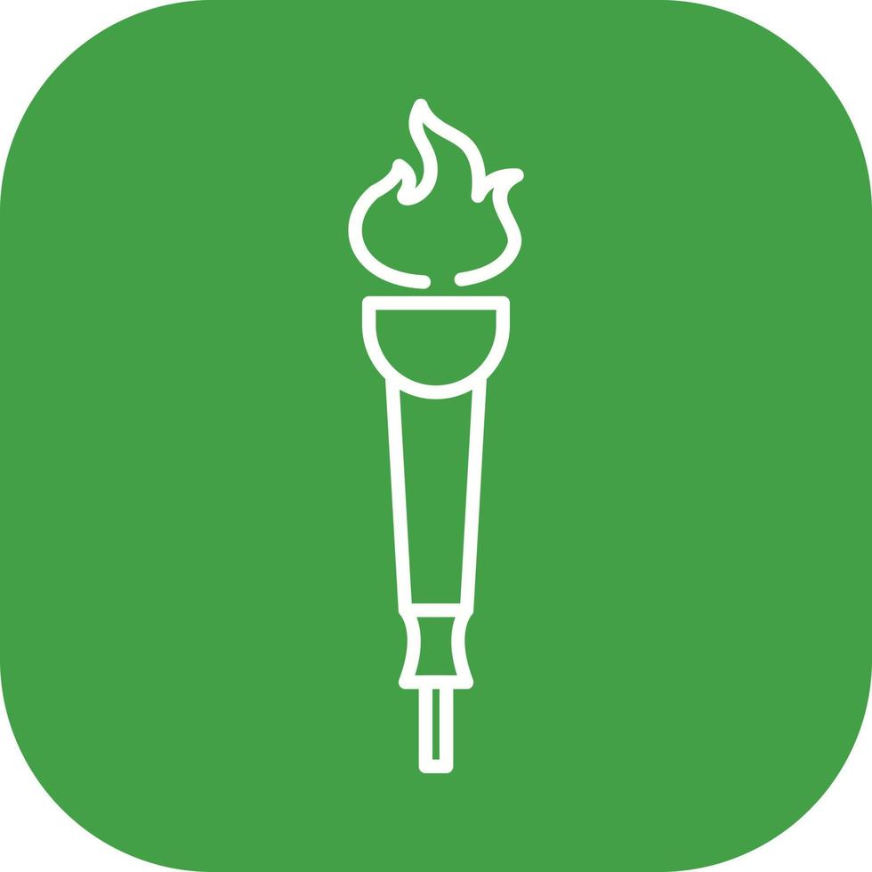 Museum Torch Vector Icon