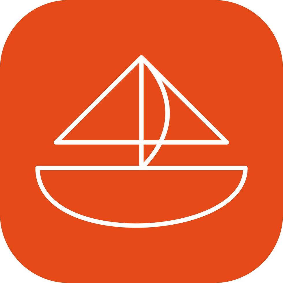 Small Yacht Vector Icon