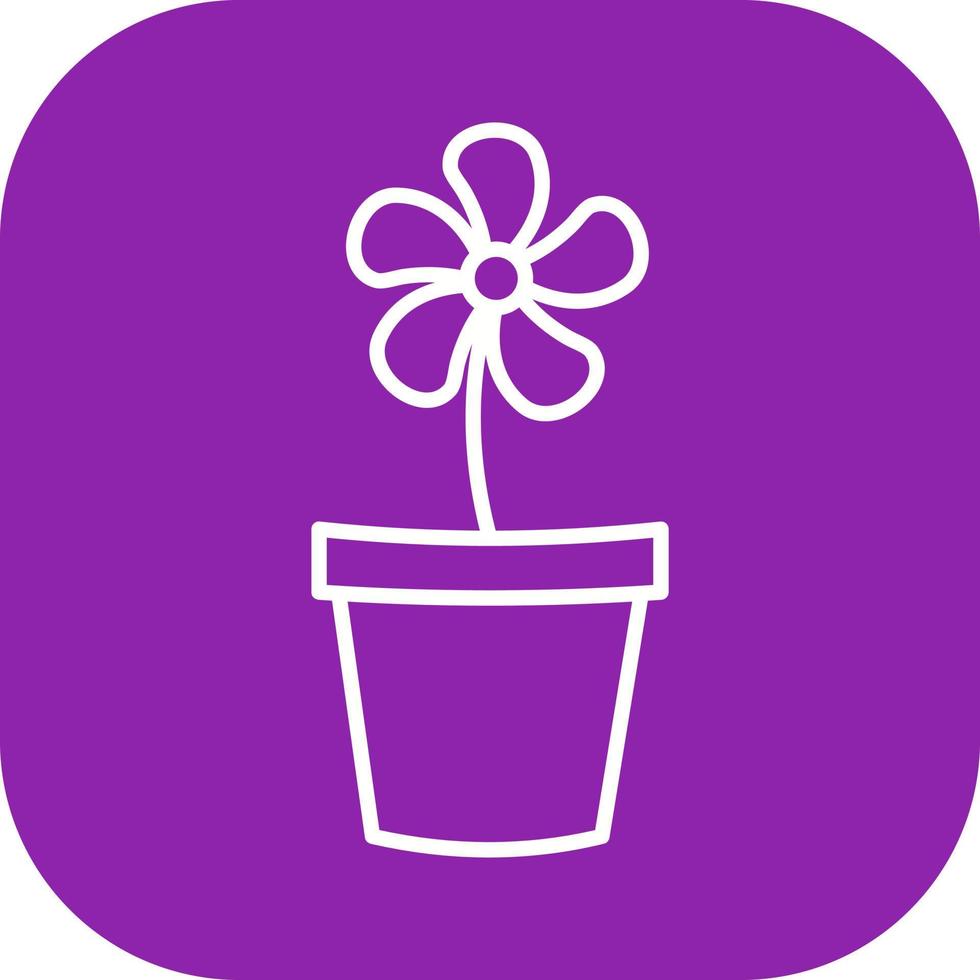 Flower Pot Vector Icon