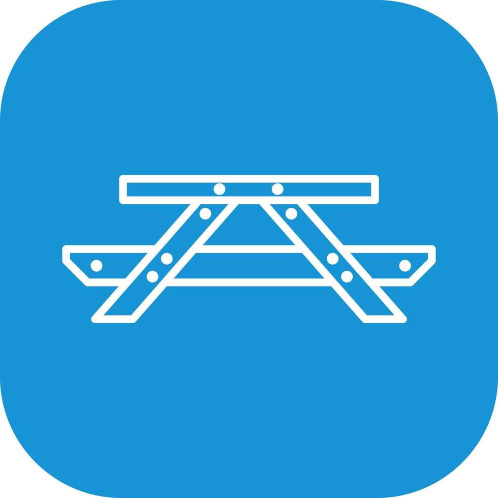 Picnic of Table Vector Icon