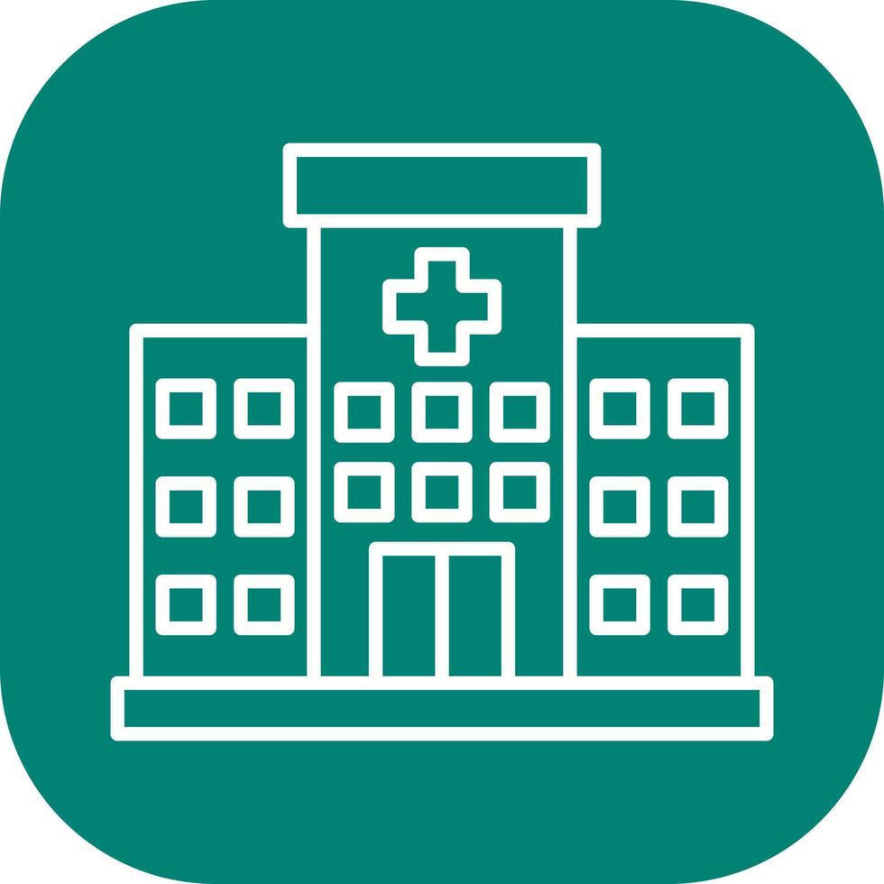 icono de vector de hospital