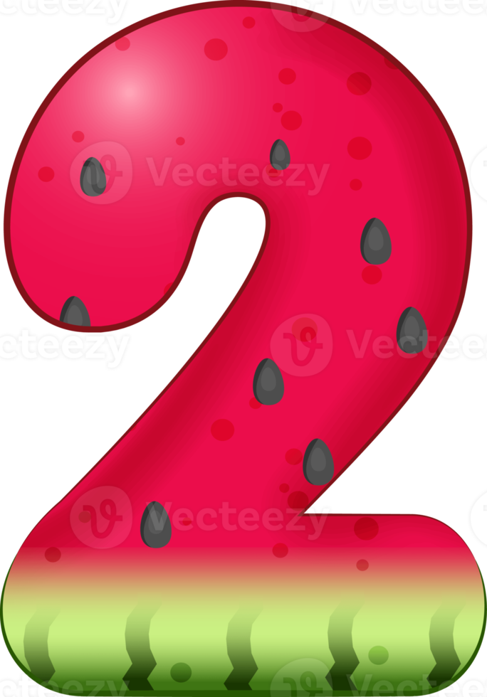 Watermelon Number 2 png