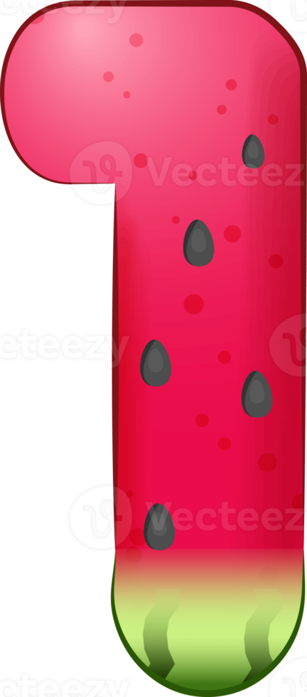Watermelon Number 1 png