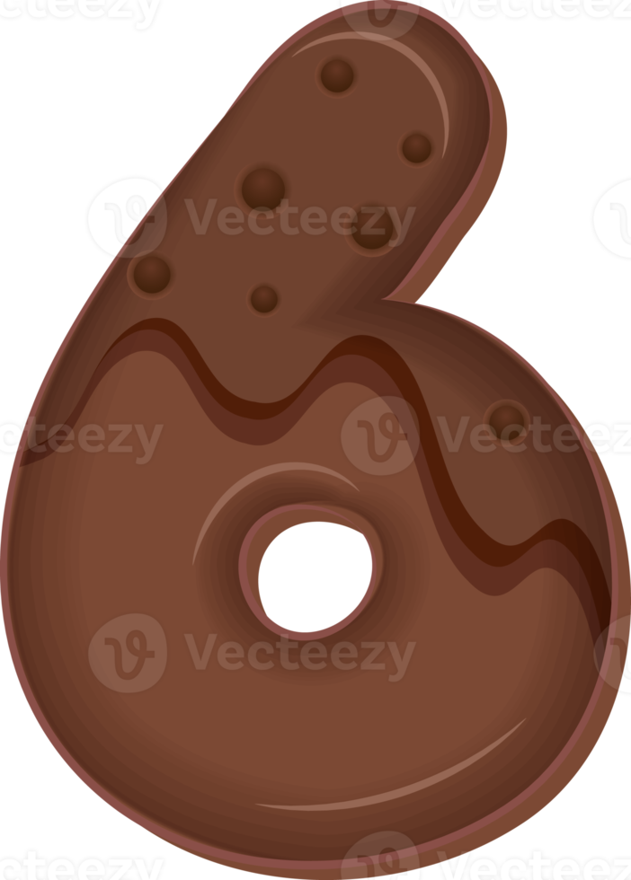 Chocolate Number 6 png