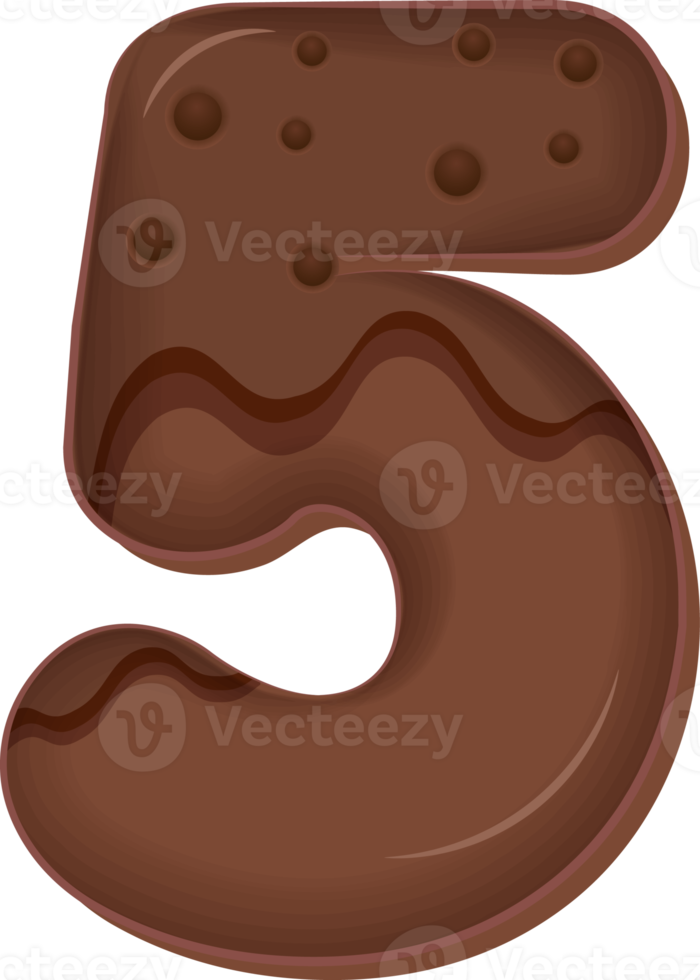 Chocolate Number 5 png