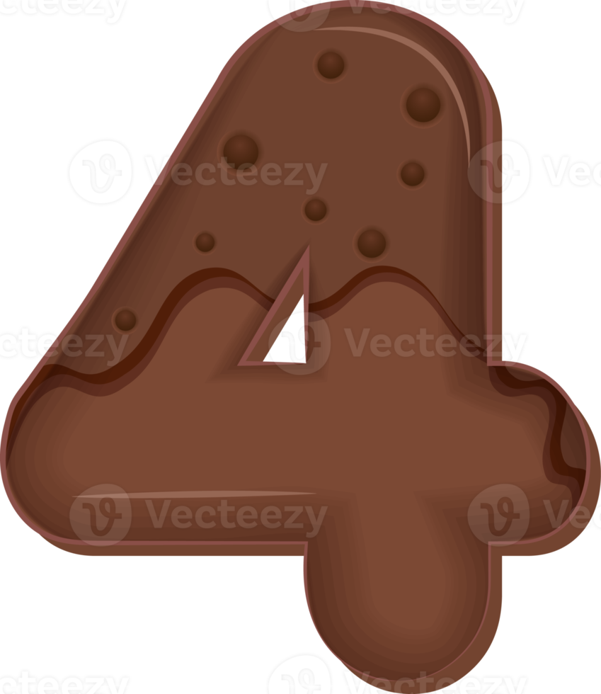 Chocolate Number 4 png