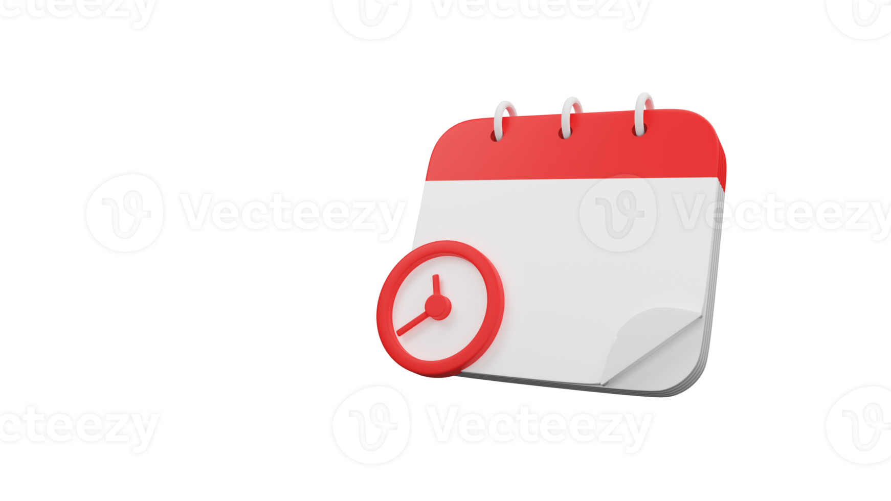 3D render of illustration of monthly calendar. Alert for business planning ,events, reminder in calendar. png
