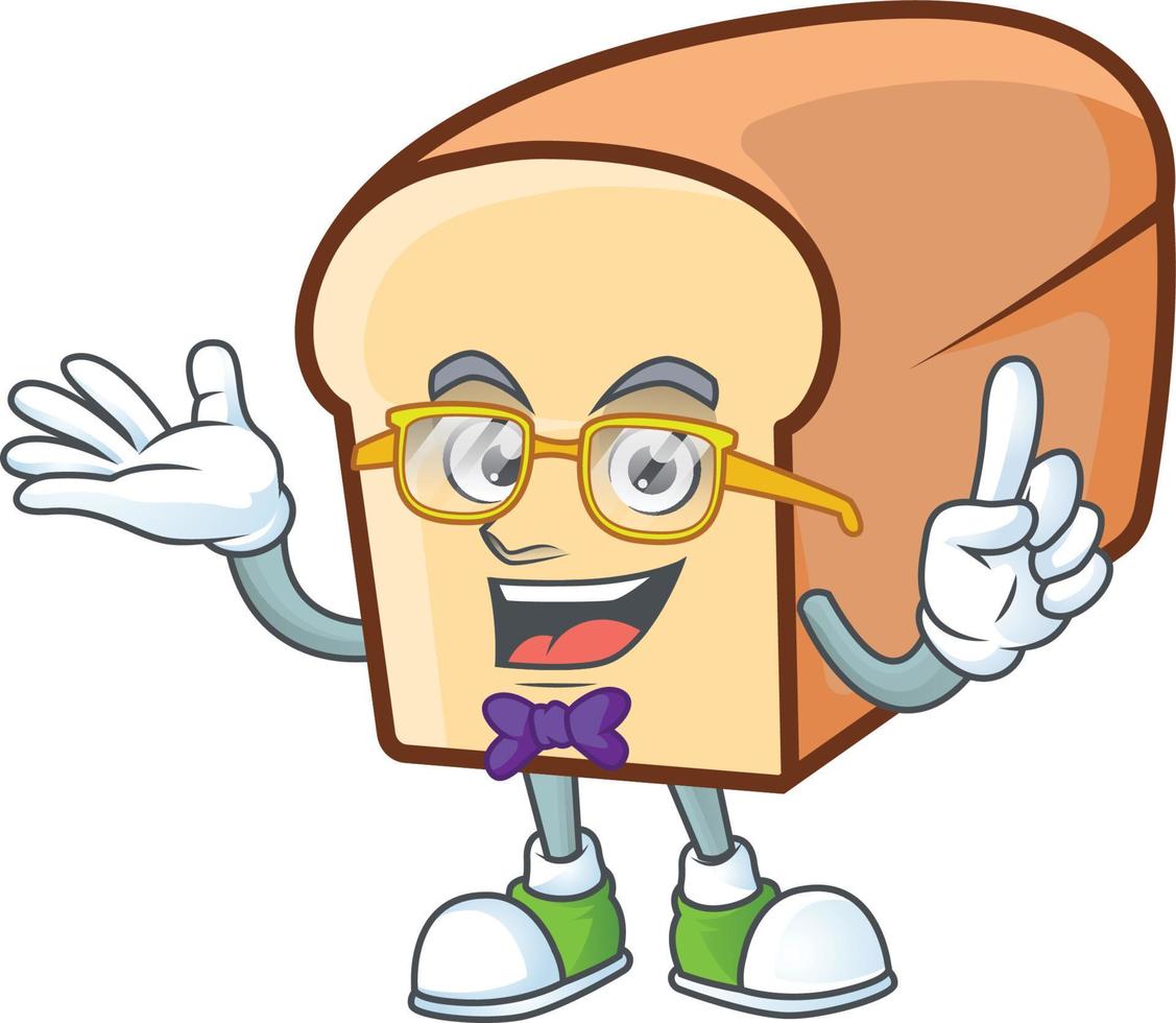 White Bread Of Cartoon Vector