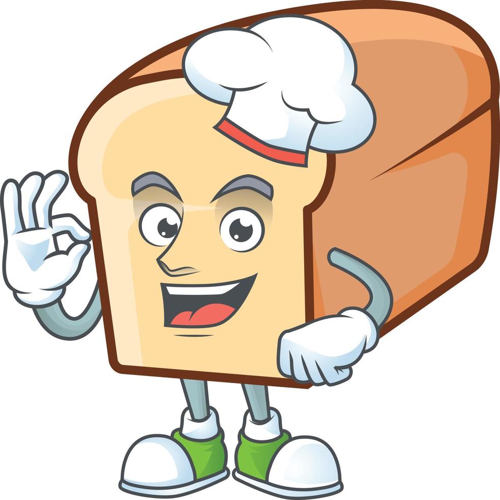 White Bread Of Cartoon Vector