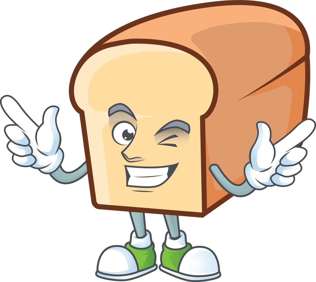 White Bread Of Cartoon Vector