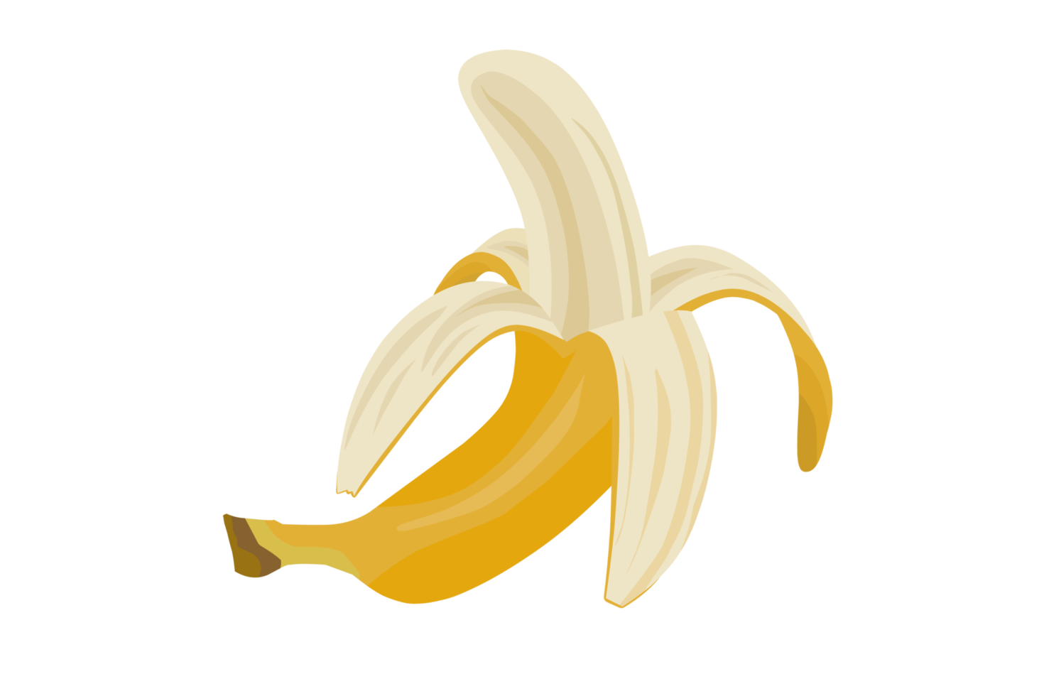 Banana flat design illustration png