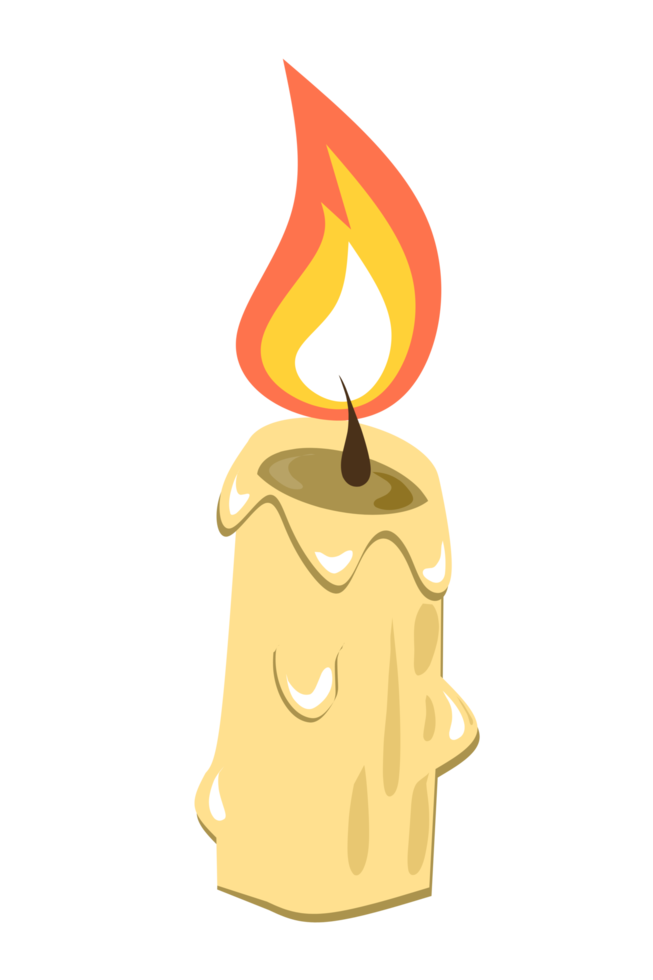 candle ligth flat illustration png