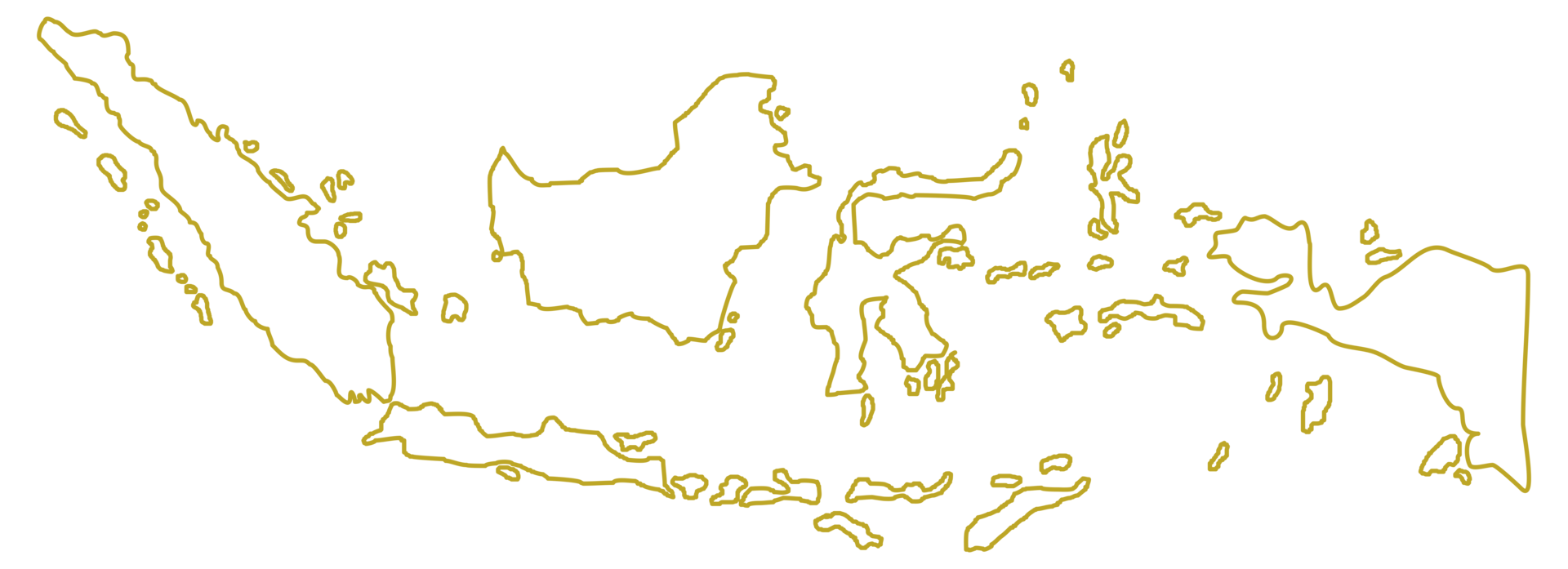 Indonesia Map for App, Art Illustration, Website, Pictogram