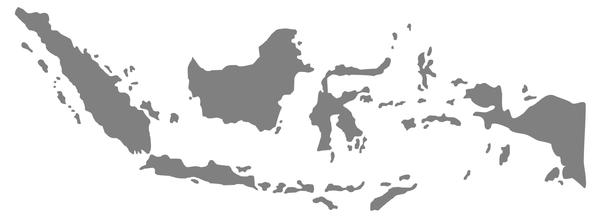 Indonesia Map for App, Art Illustration, Website, Pictogram, Infographic or Graphic Design Element. Format PNG