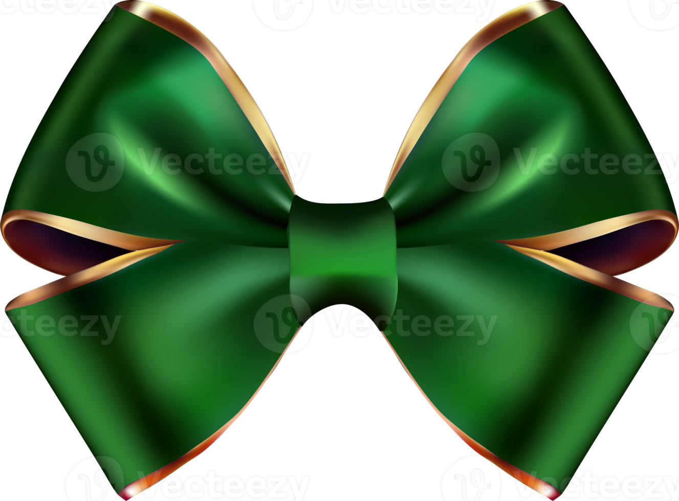 groen en gouden boog met lint uitknippen png