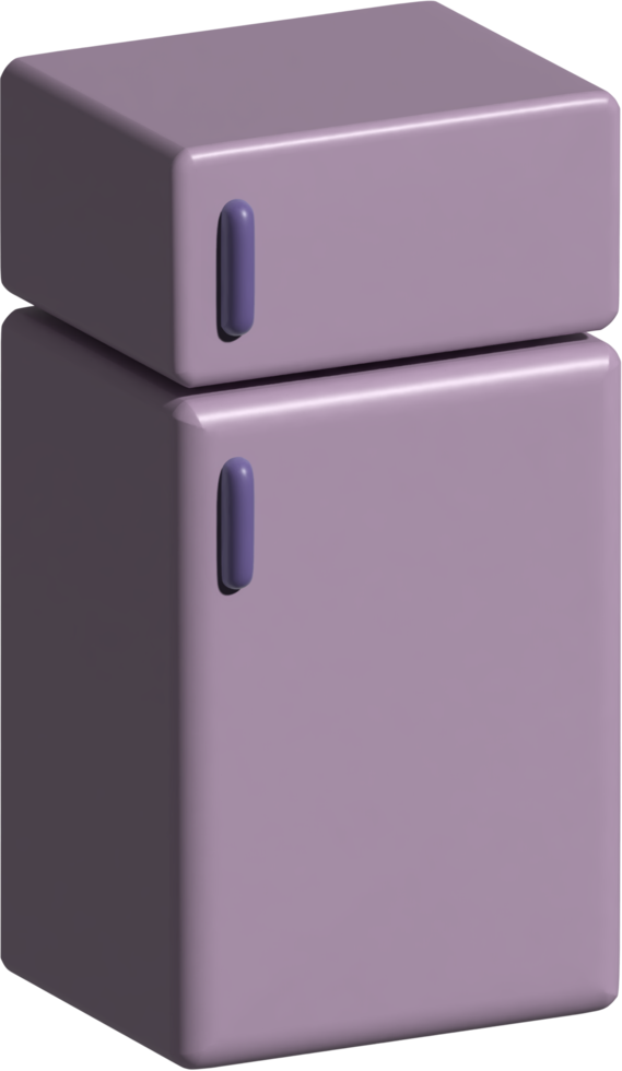 3d illustration of fridge png