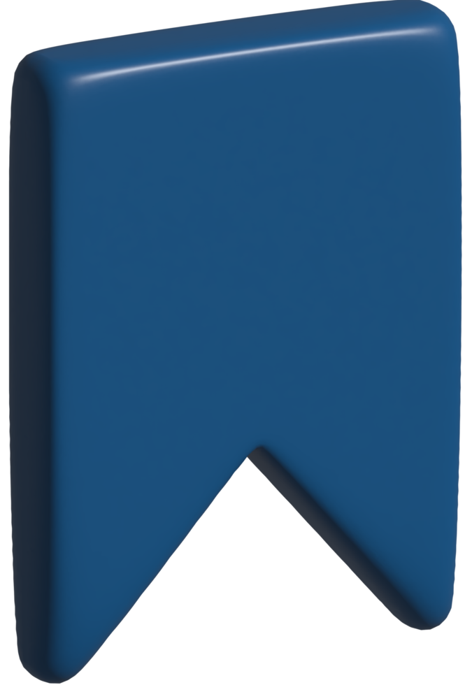 3d illustration of bookmark png
