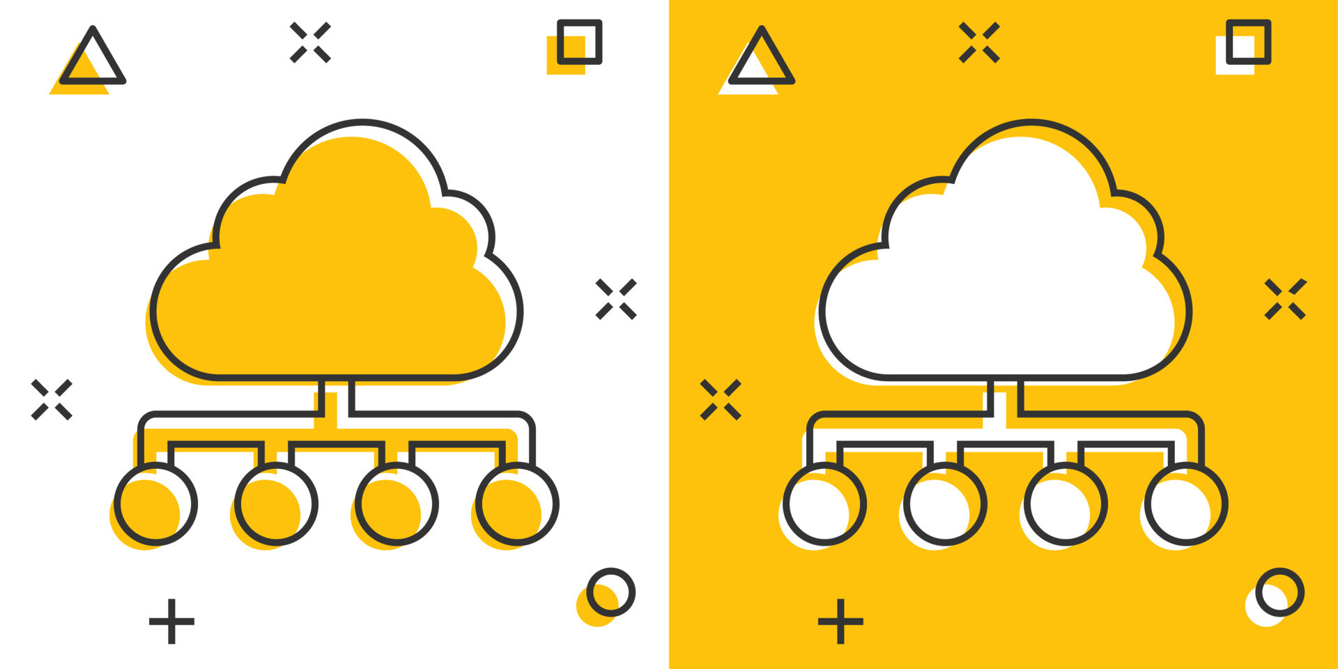 Vector cartoon cloud computing technology icon in comic style. Infographic analytics illustration pictogram. Network business splash effect concept. 18826833 Vector Art at Vecteezy Vector cartoon cloud computing technology icon in comic style. Infographic analytics illustration pictogram. Network business splash effect concept. 18826833 Vector Art at Vecteezy