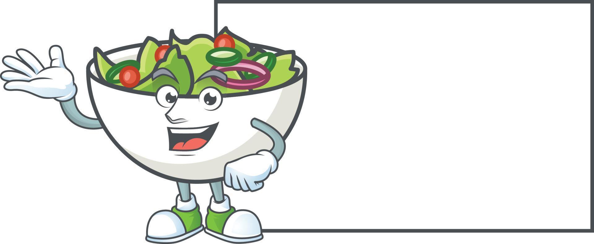 Salad In The a Bowl Vector