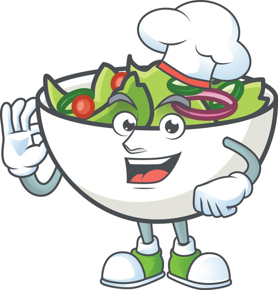 Salad In The a Bowl Vector