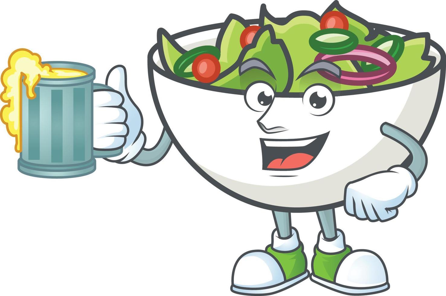 Salad In The a Bowl Vector