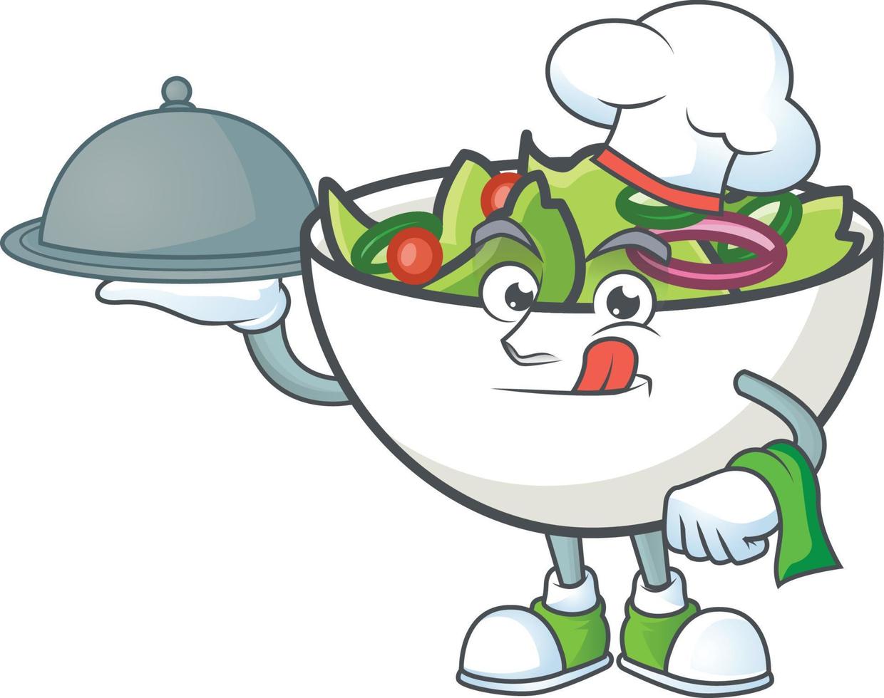 Salad In The a Bowl Vector