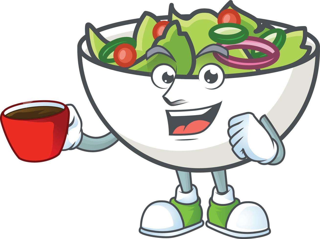 Salad In The a Bowl Vector