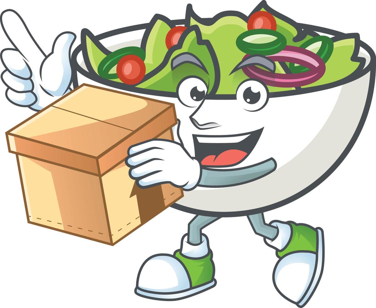 Salad In The a Bowl Vector