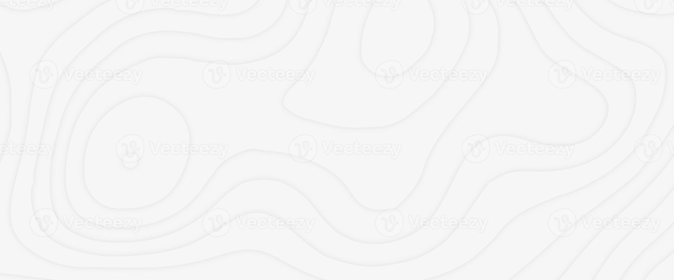 Abstract smooth origami shape paper cut. White realistic paper cut wave curve overlap background decoration texture. photo