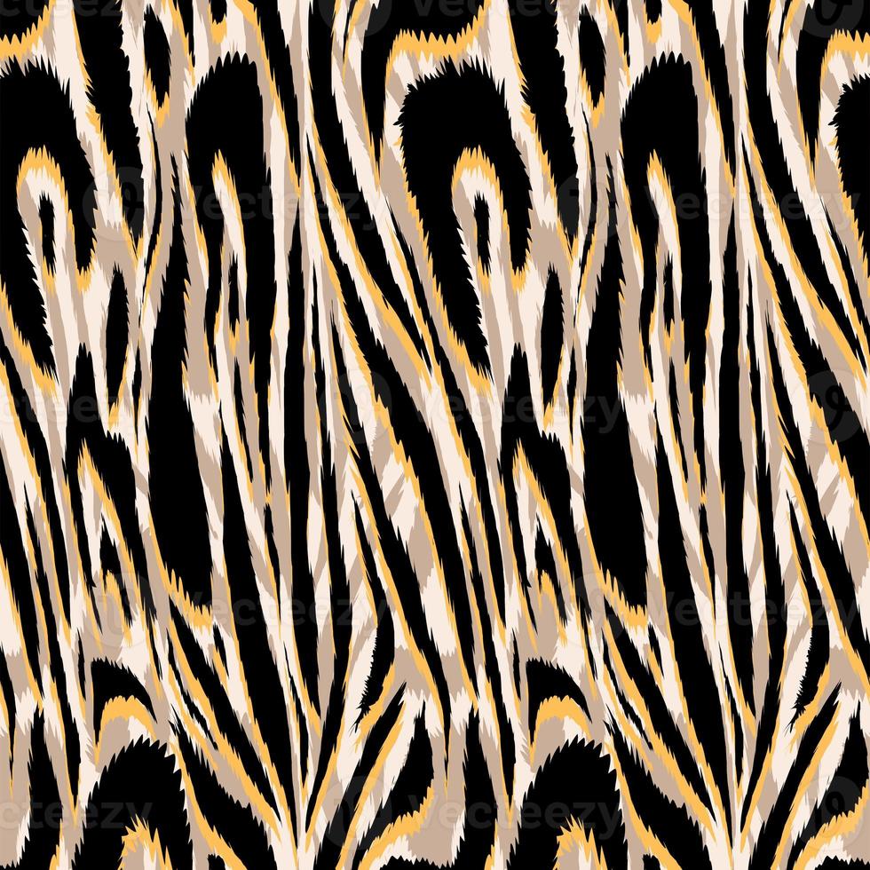 Patrón de leopardo dibujado a mano sin costuras, textura de leopardo. foto